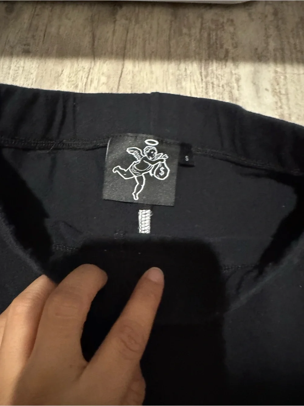 Time and Tru Black Short Sleeve Crew Neck Shirt